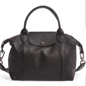 Longchamp Le Pliage Cuir Leather Shoulder Bag